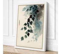 Hanging Vine Japandi Canvas Wall Art Print 36x24 Inch