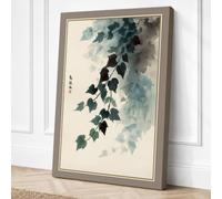 Hanging Vine Japandi Canvas Wall Art Print 36x24 Inch