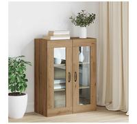 Hanging Wall Cabinet Artisan Oak 69.5 x 34 x 90 cm Engineered Wood Modern 2-Door