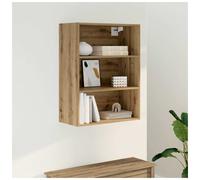 Hanging Wall Cabinet Artisan Oak 69.5x32.5x90 cm Engineered Wood Storage Shelves