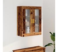 vidaXL Hanging Wall Cabinet Old Wood 69.5x34x90 cm