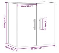 Hanging Wall Cabinet Kitchen Storage Cabinet Wall Cupboard Floating Cabinet Unit