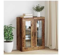 Hanging Wall Cabinet Old Wood 69.5x34x90 cm Engineered Wood 2 Door Slim Storage