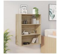Hanging Wall Cabinet Sonoma Oak 69.5x32.5x90cm Engineered Wood Modern Storage XL