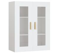 Vidaxl Hanging Wall Cabinet Black Oak Engineered Wood 69.5 X 34 X 89.8 Cm, Black