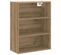 vidaXL 3 Open Shelf Artisan Oak Hanging Wall Cabinet
