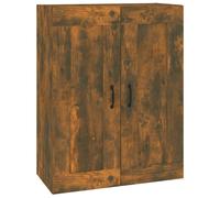 Hanging Wall Cabinet Sonoma Oak Engineered Wood Metal 69.5x32.5x90 cm Bathroom
