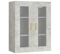 Vidaxl Hanging Wall Cabinet Black Oak Engineered Wood 69.5 X 34 X 89.8 Cm, Black