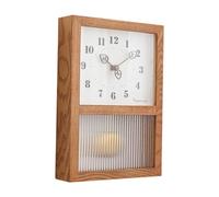 Hanging Wall Clock Decorative Japanese Aesthetic 12 Hour Display Silent Desk Clock for Living Room Cafe Home Nursery Office