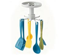 Hanging Wall Hooks Rack, Space Saving Extendable Pot Rack Wall Mounted Pan Holder Kitchen Organizer for Bathroom Kitchen Supplies (Grey)