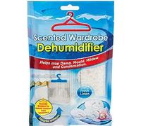 Hanging Wardrobe with Scent - Moisture & Odor Absorbing Closet Freshener, Prevents Mold, Mildew & Damp Smells (LINEN FRESH)