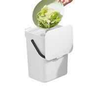 Hanging Waste Container - Flap Lid Rubbish Holder, Vertical Trash Bin | Compact Interior Waste Collection Storage System Module, Daily Food Scrap Handling Arrangement Solution with bathroom
