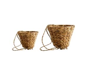 Hanging Water Hyacinth Planter Set of 2