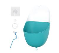 Hanging Waterless Urinal, Wall Mounted Camping Urinal, PP Material, with Drain Pipe and Stopper, Compact and Portable, for Outdoor Travel(Blue)