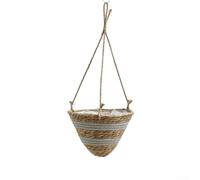 Hanging Wicker Basket with Beautiful Design, Perfect for Creating a Cozy Atmosphere (grey)