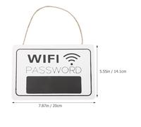 Hanging Wifi Password Sign White Mdf Writeable Board