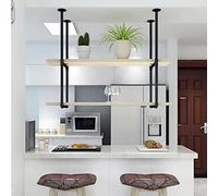 Hanging Wine Glass Rack, Ceiling Wine Rack, 2-Tier Wall Mounted Bookshelf, Solid Wood Plant Stand, Wrought Iron Floating Shelves, Living Room Photo Display