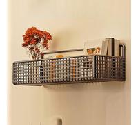 Hanging Wire Baskets,Wall Mount No Drilling Fruit Basket Wall Storage Organizer for Dormitories Bedroom Closet Garage Rv