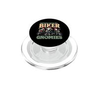 Hanging With My Biker Gnomies Funny Motorcycle Riding Gnome PopSockets PopGrip for MagSafe