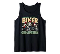 Hanging with My Biker Gnomies Funny Motorcycle Riding Gnome Tank Top