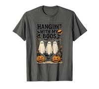Hanging with My Boos Halloween Ghost Spooky Design Boo Party T-Shirt