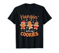 Hanging With My Cookies Gingerbread Christmas Xmas T-Shirt