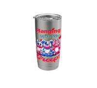Hanging with My Creeps Cute Voodoo Pastel Goth Teddy Bear Stainless Steel Insulated Tumbler