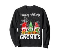 Hanging With My Gnomies Funny Family Gnome Christmas Sweatshirt