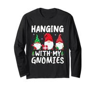 Hanging with My Gnomies Funny Gnome Christmas Long Sleeve T-Shirt