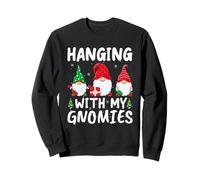 Hanging With My Gnomies Funny Gnome Christmas Sweatshirt