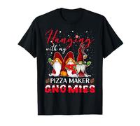 Hanging with My Pizza Maker Gnomies Christmas T-Shirt