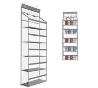 Hanging Yarn Storage Organizer, Large Capacity Over the Door Yarn Storage Bag with 5 Tier Compartments and 3 Top Tool Pockets, Space Saving Organizer for Knitting Crochet Craft Supplies