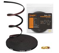 HANGLIFE GT2 Timing Belt with Copper Buckle - 3D Printer Open Synchronous Belt (2mm Pitch) 3D Printer Accessories - 9mm x 2M (6.6ft)