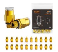 HANGLIFE PC4-M6 Bowden PTFE Tube Connectors, Push-to-Connect Quick Fittings, 1.75mm Filament Pneumatic Coupler, Push-Fit Adaptor - 3D Printers Accessories, Ideal for Pneumatic Systems (Pack of 20)