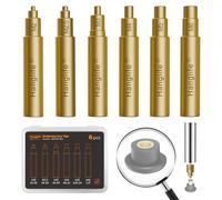 HANGLIFE Soldering Iron Tips for Threaded Inserts M2 M2.5 M3 M4 M5 M6, Heat-Set Insert Tips Compatible with Weller SP40NUS/Hakko FX-888D/900M/T18 Irons- Press Tool for Plastic 3D Printer Components