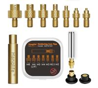 HANGLIFE Soldering Iron Tips for Threaded Inserts M2 M2.5 M3 M4 M5 M6 M8, Heat-Set Insert Tips Compatible with Weller SP40NUS/Hakko FX-888D/900M/T18 Irons- Press Tool for Plastic 3D Printer Components