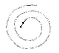 hangloo® The original glasses chain for sunglasses and reading glasses, gold and silver, handmade in Germany - Silver -