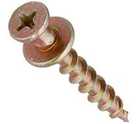 Hangman BCK-25 Double-Headed Bear Claw Screws for Saw Tooth's & D Rings, 25-Pack (Gold)