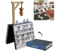 Hangman Board Game, Hangman Game, Hangman Game Book, 3D Printed Magnetic Game, Portable Word Game, Portable Magnetic Hangman Game, Birthday Games