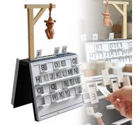 Hangman Board Game, Magnetic Hangman Game In A Book, 3D Printed Magnetic Chess Set Suitable For Family Games, Holiday Parties(A-small)