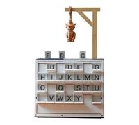 Hangman Board Game - Word Guess Game - 3D Printed | Word Guess Book, Vocabulary and Spelling Challenge Table Game | Funny Word Game for Adults, Family