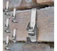 Hangman Brick Hanger Clamp Outdoor Heavy Duty 2-1/4" to 2-3/4" Brick Hook 30lbs No Wall Damage: No Drill, Holes, Nails or Screws (Pack of 6)