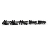 Hangman Double-Headed Bear Claw Screws for D-Rings/Wire- Black (BCD-25)