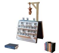 Hangman Game Book - 3D Printed Magnetic Word Guessing Game for Family Gatherings and Parties - Includes Chess, Four in a Row, and Sea Battle Sets
