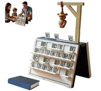 Hangman Game Book,Magnetic Hangma Game Book,Play-Books, Hangman Board, Magnetic Cowboy 3d,Hang Man,3d Printed Four In A Row,Vocabulary Words Spelling (A)