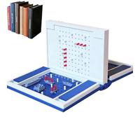 Hangman Game Book, Playbook - Hangman Game, 3d Printed Magnetic Chess Set, Four In A Row, Sea Battle, Backgammon, Portable Books Design Board Games For Family, Party, Event (D.)