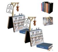 Hangman Game Book - Playbook'd 3D Printed Magnetic Board Game Collection, Includes Four in a Row, Sea Battle, Backgammon & Mancala, Portable Hardcover Book Design Strategy Games for Adults(2PCS)