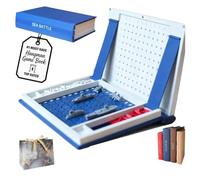 Hangman Game Book - Playbook'd 3D Printed Magnetic Board Game Collection, Includes Four in a Row, Sea Battle, Backgammon & Mancala, Portable Hardcover Book Design Strategy Games for Adults(Style-4)