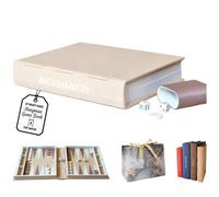 Hangman Game Book - Playbook'd 3D Printed Magnetic Board Game Collection, Includes Four in a Row, Sea Battle, Backgammon & Mancala, Portable Hardcover Book Design Strategy Games for Adults(Style-5)