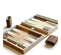 Hangman Game Book | Playbook'd Magnetic Chess Set & Board Game Storage | 3D Printed Backgammon & Word Spelling Challenge for Adults, Family, Travel, Party - Perfect as Book Shelf Games (Backgammon)